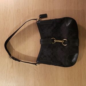 Black Hobo Coach handbag